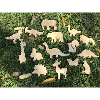 Combo 15 thú gỗ tặng kèm set màu 80k