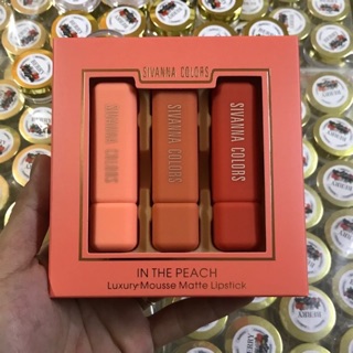 Set son 3 màu Sivinna_Son hộp hồng Lỳ_Set son Sivina Luxyry Mousse Thái Lan