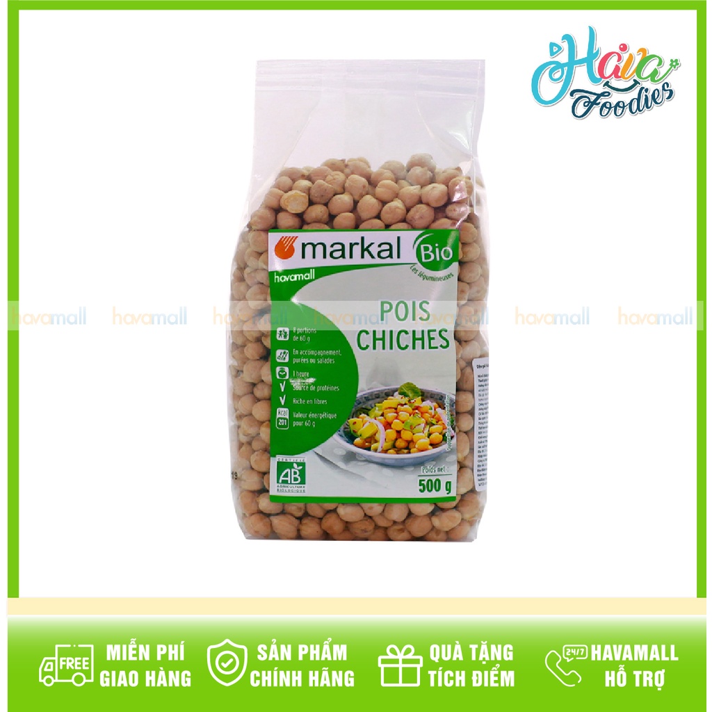 [HÀNG CHÍNH HÃNG] Đậu Gà Hữu Cơ Markal 500gr – Organic Chickpeas