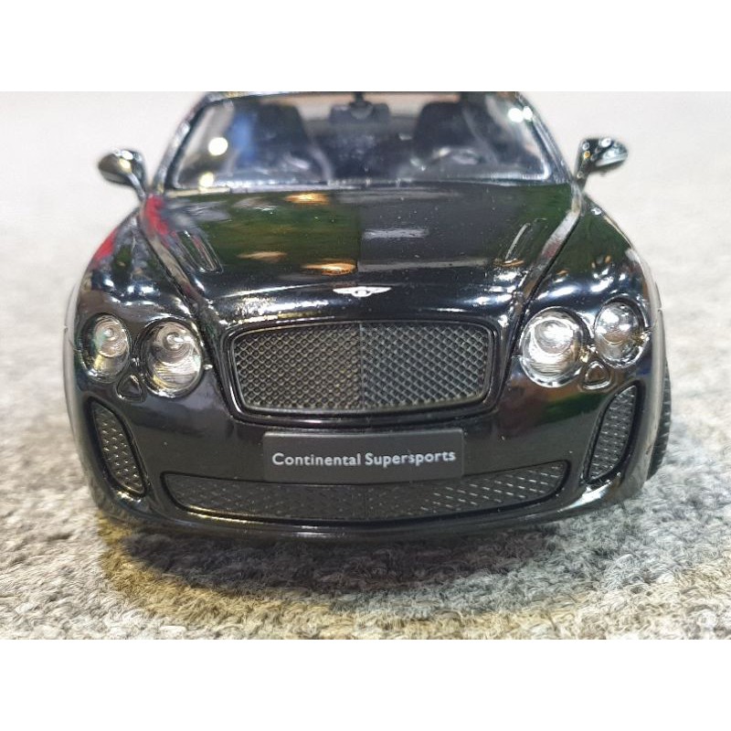 Xe Mô Hình Bentley Continental 1:24 Welly (Đen)