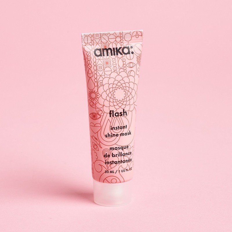 Mặt nạ ủ mềm tóc trong 60s Amika Flash Instant Shine Mask (Hàng Mỹ)