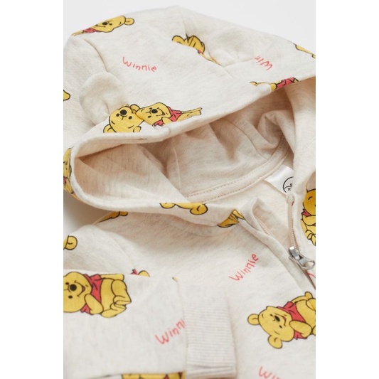 Set bộ quần áo khoác hình gấu pooh cho bé trai hàng chính hãng