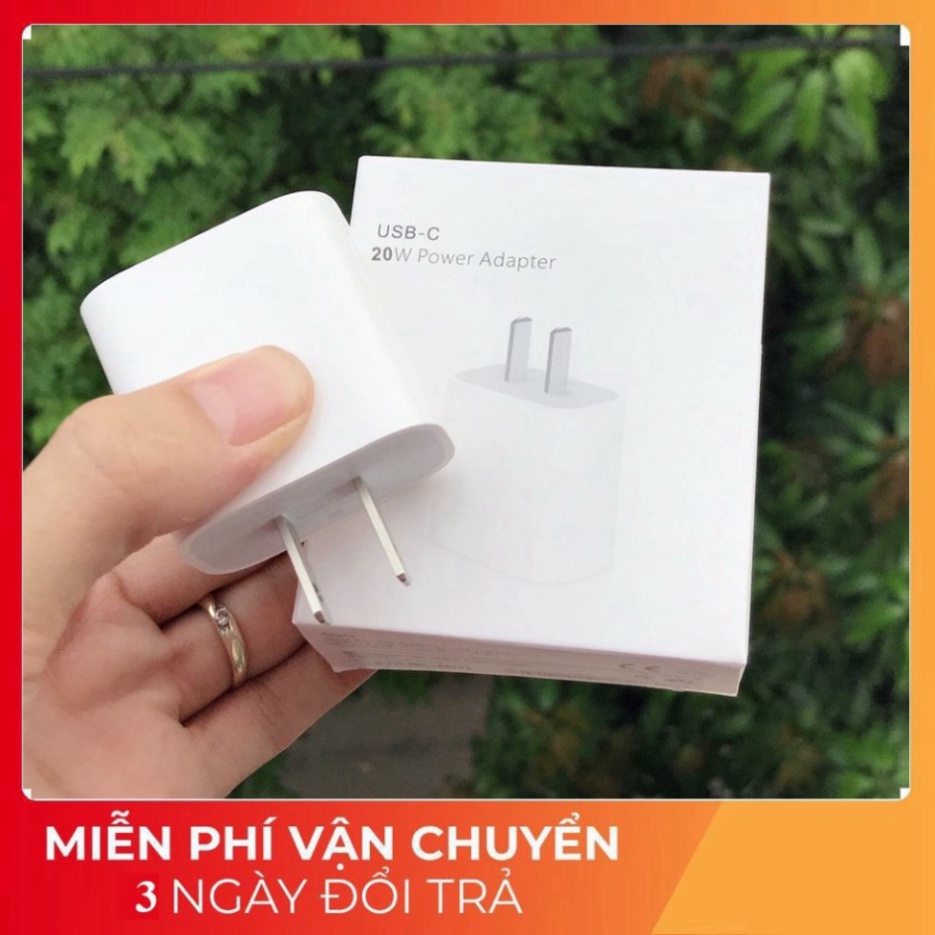 Bộ Sạc Nhanh IP 20W Sử Dụng Cho IP 11/11 Pro/11 Pro Max/7/7 Plus /8 /8 Plus/ X /Xs/Xs Max bảo hành 12 tháng