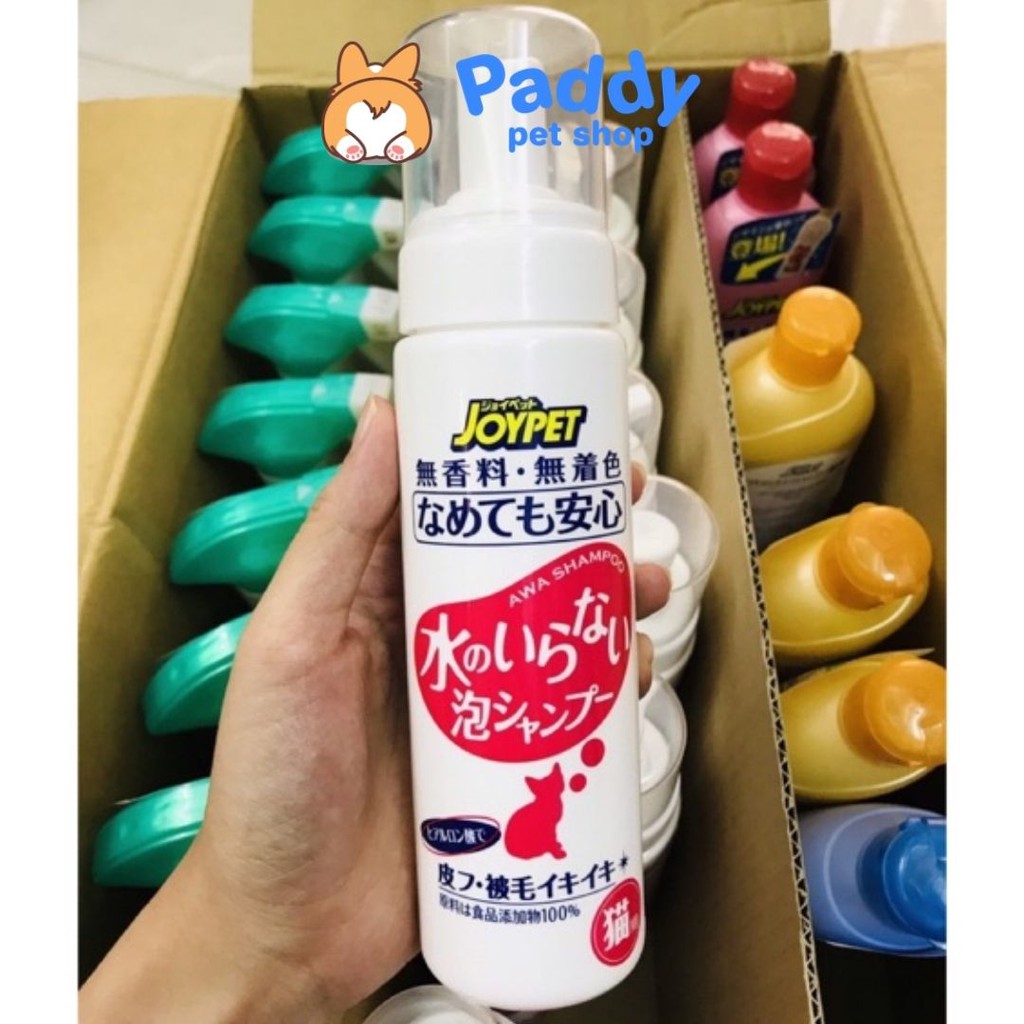 Bọt Tắm Khô Dịu Nhẹ Cho MÈO JoyPet Cat 200ml (Nhập khẩu Nhật)