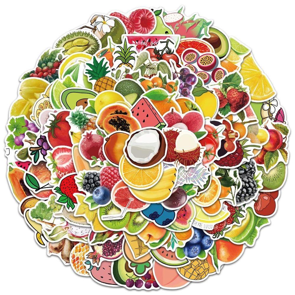 Miếng Dán Trang Trí Laptop / Ván Trượt / Notebook Hình Trái Cây Hoạt Hình Kiểu