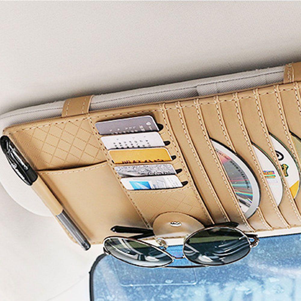 JONYE Ví Đựng Thẻ Nhiều Ngăn Gắn Tấm Che Nắng Xe Hơi Gọn Gàng