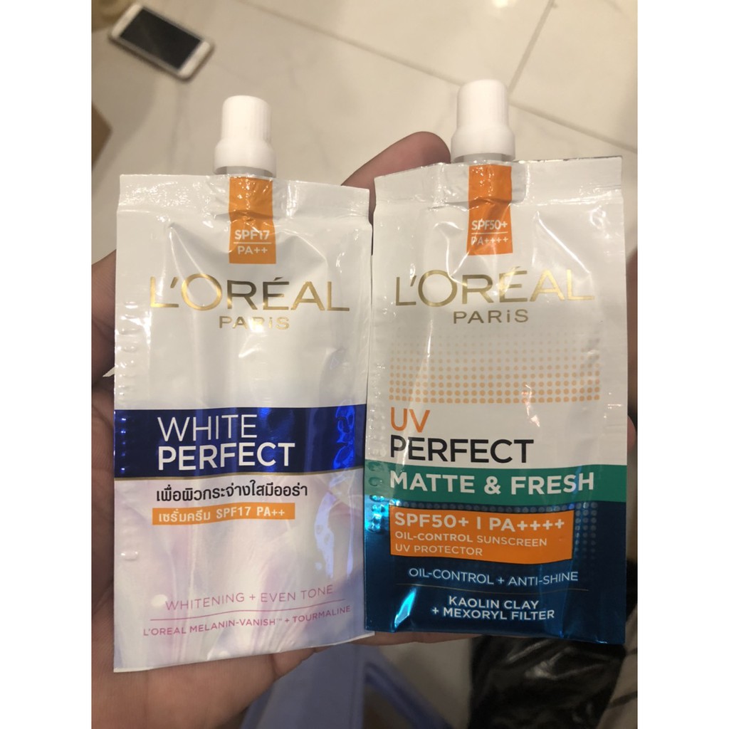 Kem dưỡng trắng da vitamin L’Oreal Paris White Perfect dạng gói