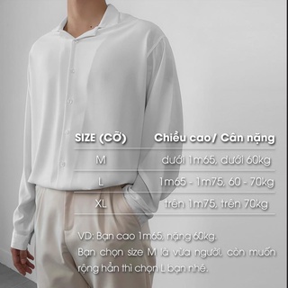 Áo sơ mi nam nữ dài tay cổ Vest UNISEX trơn 3 màu đen trắng be sữa chất đẹp hàng Quảng Châu | BigBuy360 - bigbuy360.vn