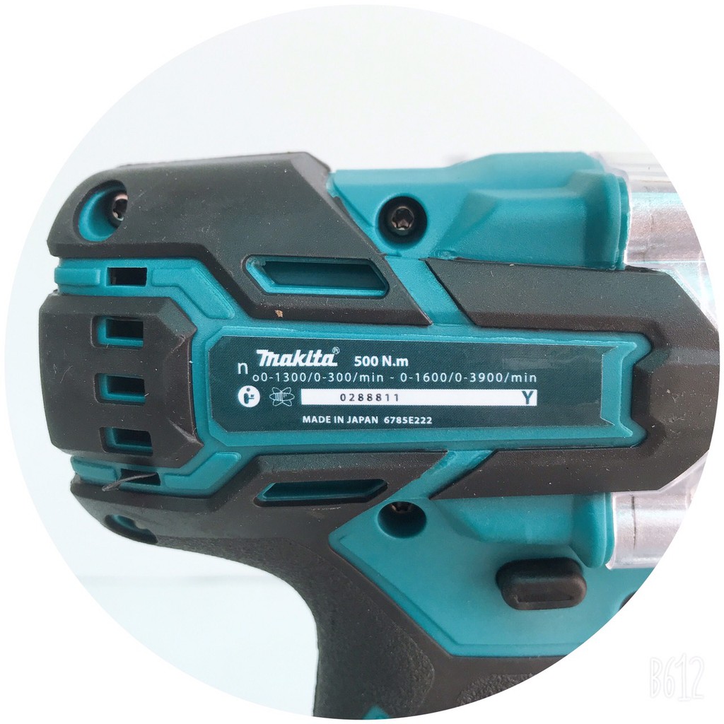 Máy bắn vít tôn bulong dùng pin Makita 199V Lực siết 500Nm BỘ SẢN PHẨM 2 PIN TẶNG BỘ PHỤ KIỆN 10N + MŨI KHOAN 5 + 5 KD