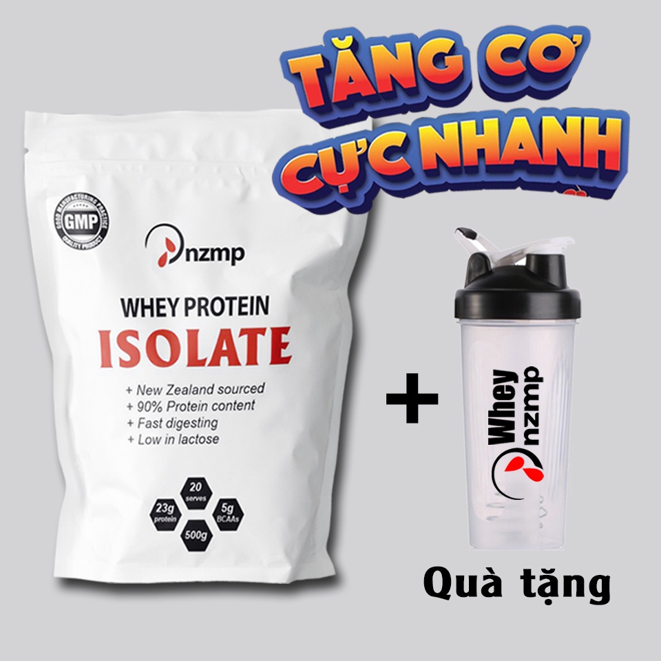 (Tặng bình lắc) COMBO 2 túi Whey Isolate Protein NZMP (40 serving) - Tăng Cơ Giảm Mỡ