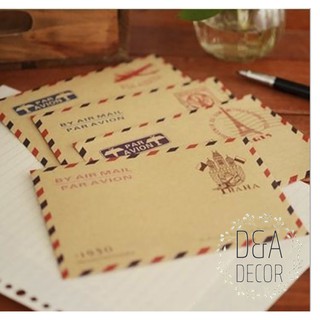 Phong thư tiếng Anh Vintage trang trí chụp hình