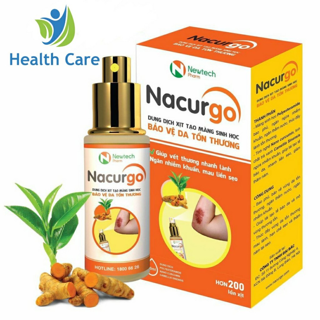 Nacurgo màng sinh học băng vết thương, tránh nhiễm trùng