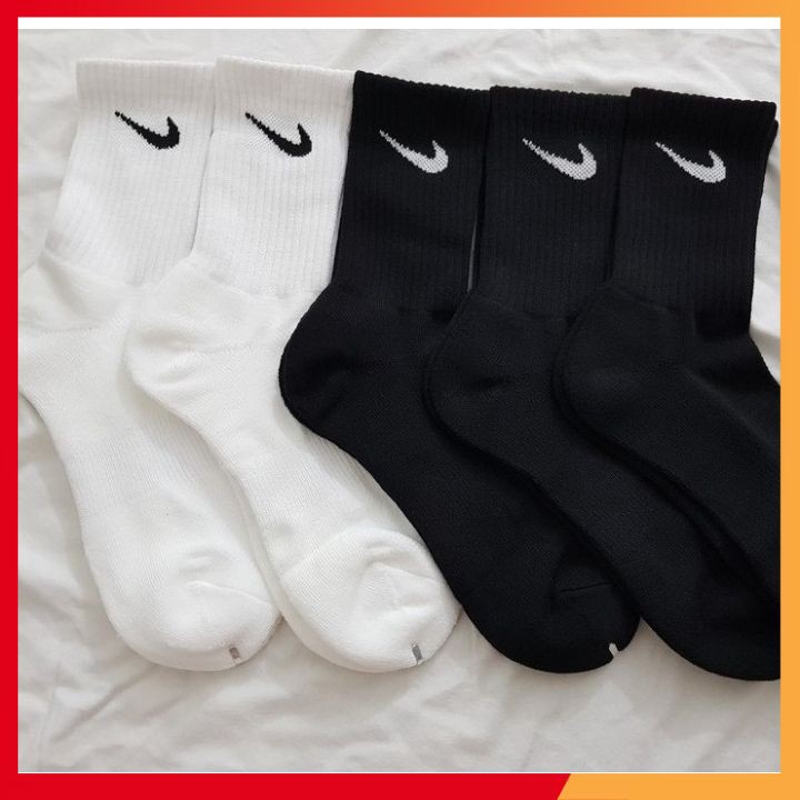 Tất cổ cao - SET 5 đôi⚠️ KHÓ BAI DÃO ⚠️ Tất Nike dệt kim ️⛸️ Tất thể thao thời trang cao cấp