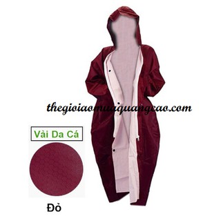 Áo mưa dây kéo vải dù tổ ong freesize, chống thấm, siêu bền