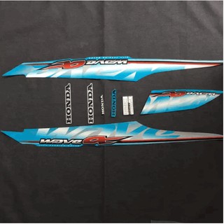 Bộ tem WAVE ANPHA 2011 WAVE @ 2011, TEM DÁN XE MÁY TEM 3 LỚP