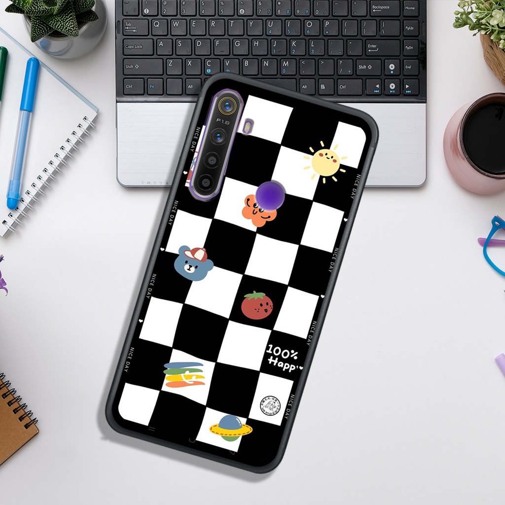 Ốp Lưng OPPO REALME 3 - REALME 3 PRO - REALME 5/5i/5s/6i - REALME 5 PRO  , In Hình &quot;Black Heart&quot; Phong Cách Đẹp.