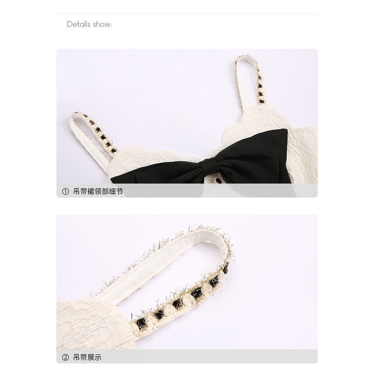 Set Đầm Hai Dây + Áo Khoác Tay Dài Màu Trắng Thiết Kế Thanh Lịch Mới Cho Nữ | BigBuy360 - bigbuy360.vn