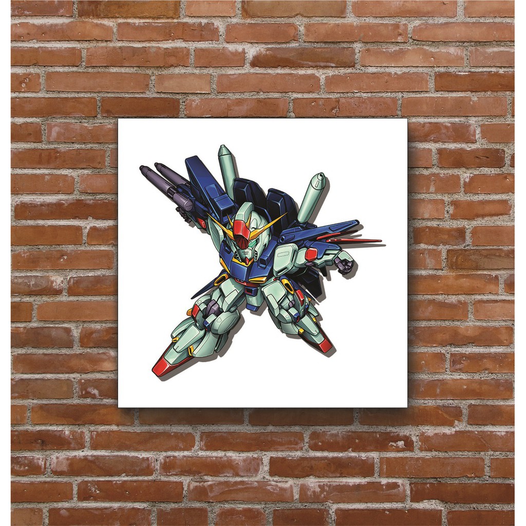 Poster Hình Nhân Vật Anime Kayu Motif Sd Gundam 001 20x20cm