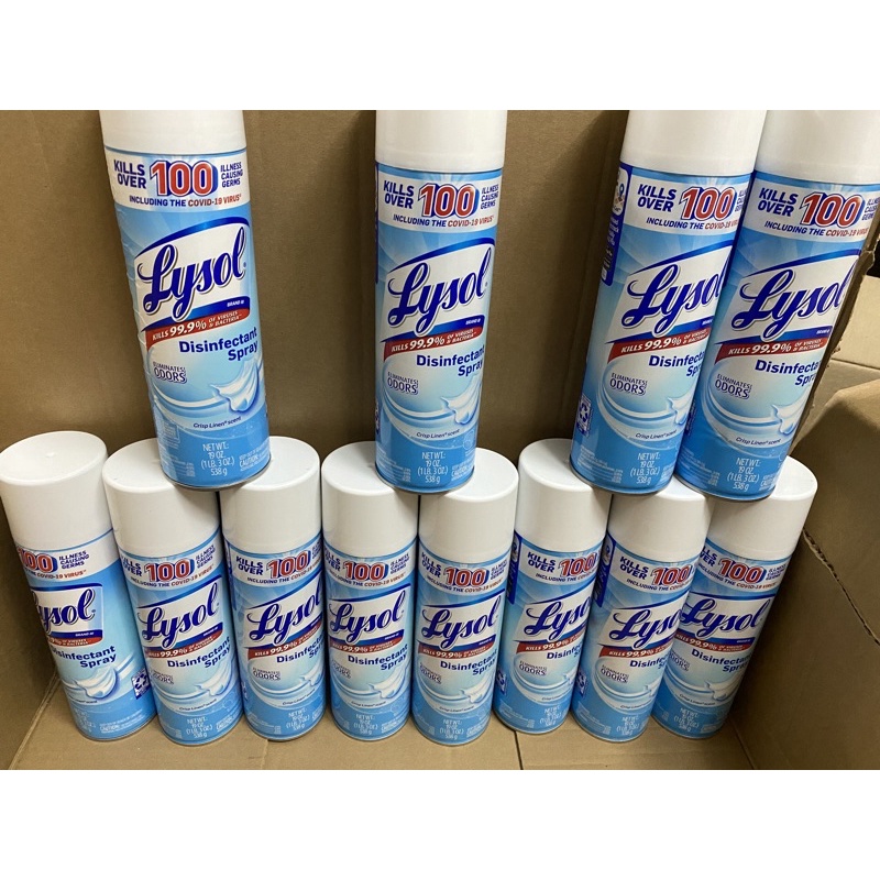 [HÀNG MỸ] Bình Xịt diệt khuẩn Lysol Disinfectant Spray 538GR (Mẫu mới có nắp) 🇺🇸🇺🇸🇺🇸