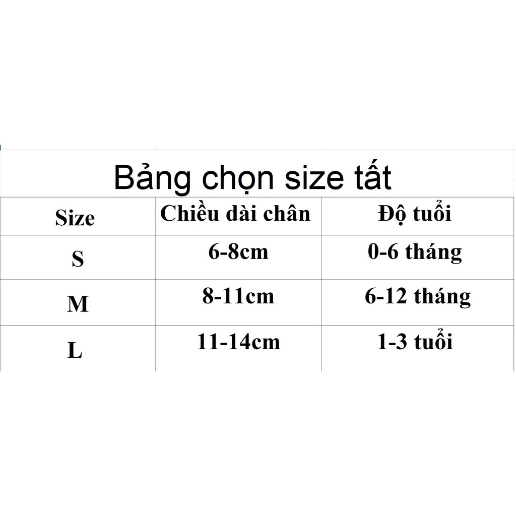 Tất/Vớ cao cổ chống trượt cho bé từ 0 đến 3 tuổi - Vớ trẻ em đi 4 mùa - 100% cotton