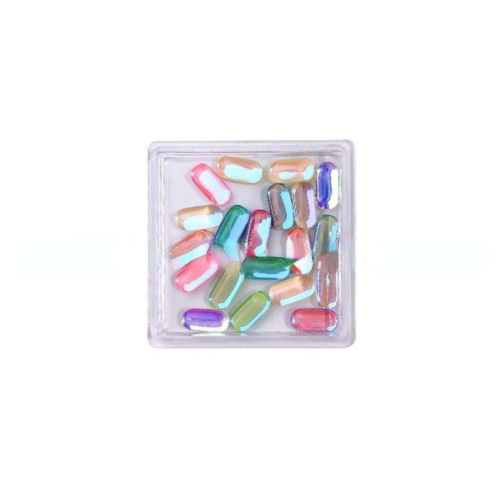 Hộp Phụ Kiện Resin Hình Vuông 3D Trang Trí Móng Tay Nghệ Thuật DIY