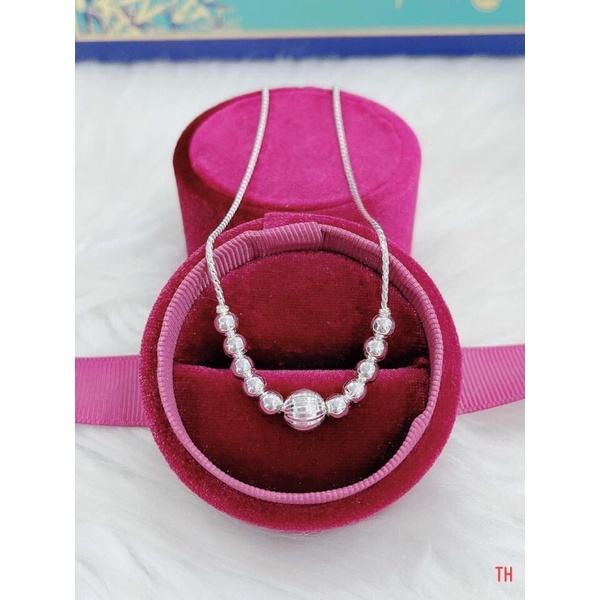 DÂY CHUYỀN BI CHO NỮ BẠC TA DÀY DẶN