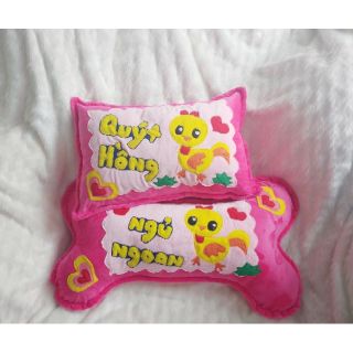 Bộ 2 gối nằm và ôm handmade cho bé gà con