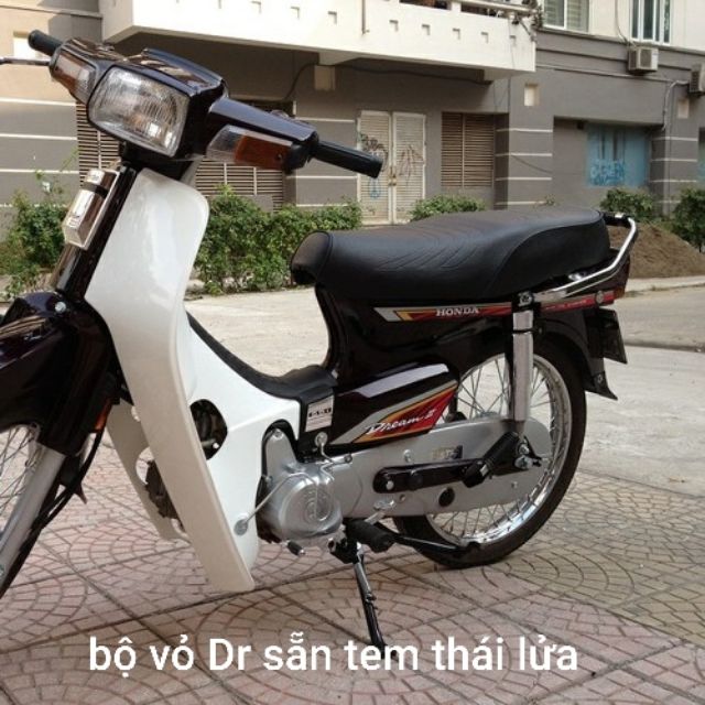 Bộ vỏ nhựa Dream màu tím nho (cho xe Thái Việt máy Honda, dàn áo } (Sale-10%)