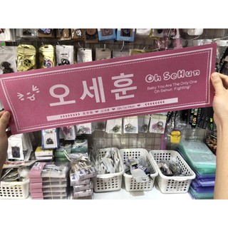 [XẢ KHO GIÁ SHOCK] Banner vải cầm tay EXO Sehun siêu cute