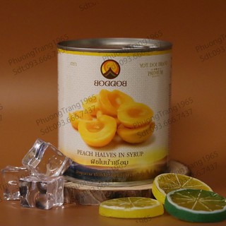 Đào Ngâm Thái Lan Boddob 820g (Có nắp khui)