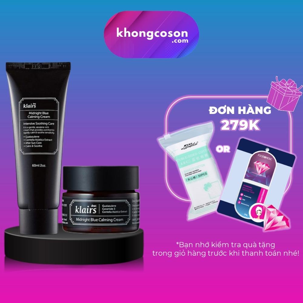 Kem Dưỡng Klairs Làm Dịu Phục Hồi Da Dear, Klairs Midnight Blue Calming Cream - Khongcoson