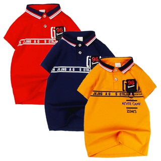 Áo thun bé trai Size Đại cổ trụ gắn huy hiệu 96 hàng Quảng Châu cho bé 2-11 tuổi từ 14-34 kg chất đẹp 02209-02211