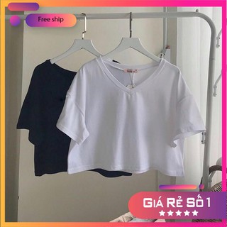 Áo Croptop Nữ Form Rộng Cổ Tim