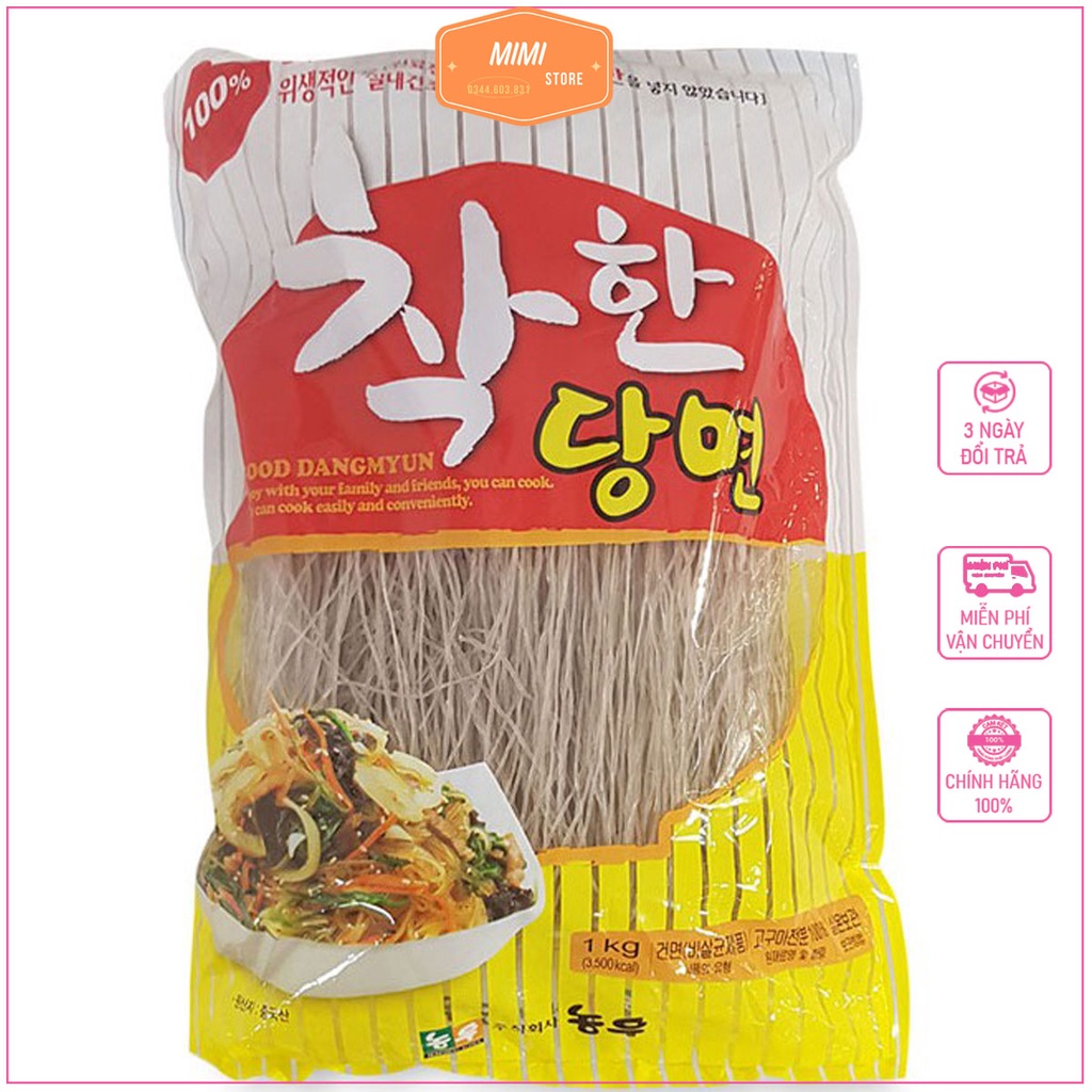 Miến Khô Hàn Quốc Gogi Loại 1 Gói 1Kg Miến Khoai Lang Sợi To Dai Ngon Làm Miến Trộn,Xào,Nấu,Ăn Lẩu DR020 | BigBuy360 - bigbuy360.vn