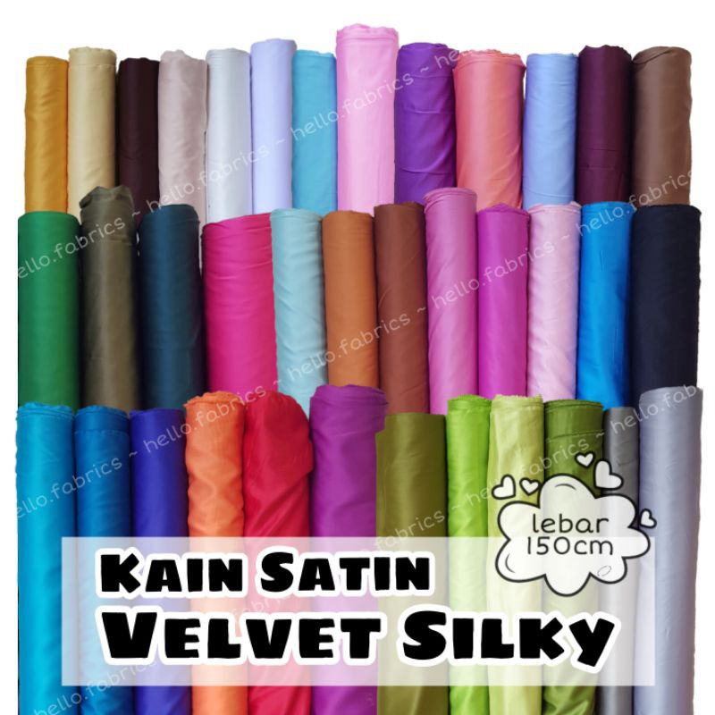 Vải Lụa Satin 150cm Cao Cấp Dùng May Đầm