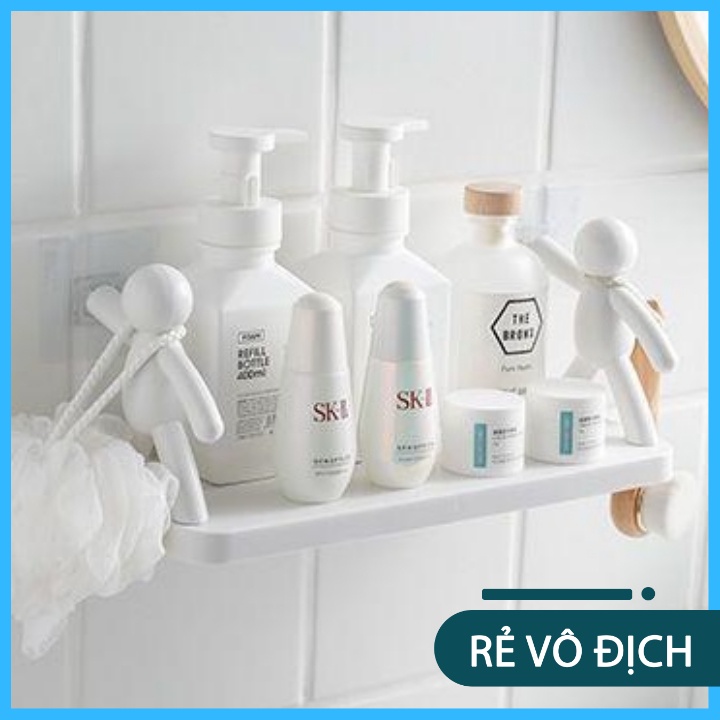 Kệ Đề Đồ Dán Tường 2 Decor Chú Lực Sĩ Độc Đáo, Phong Cách Nhật Bản