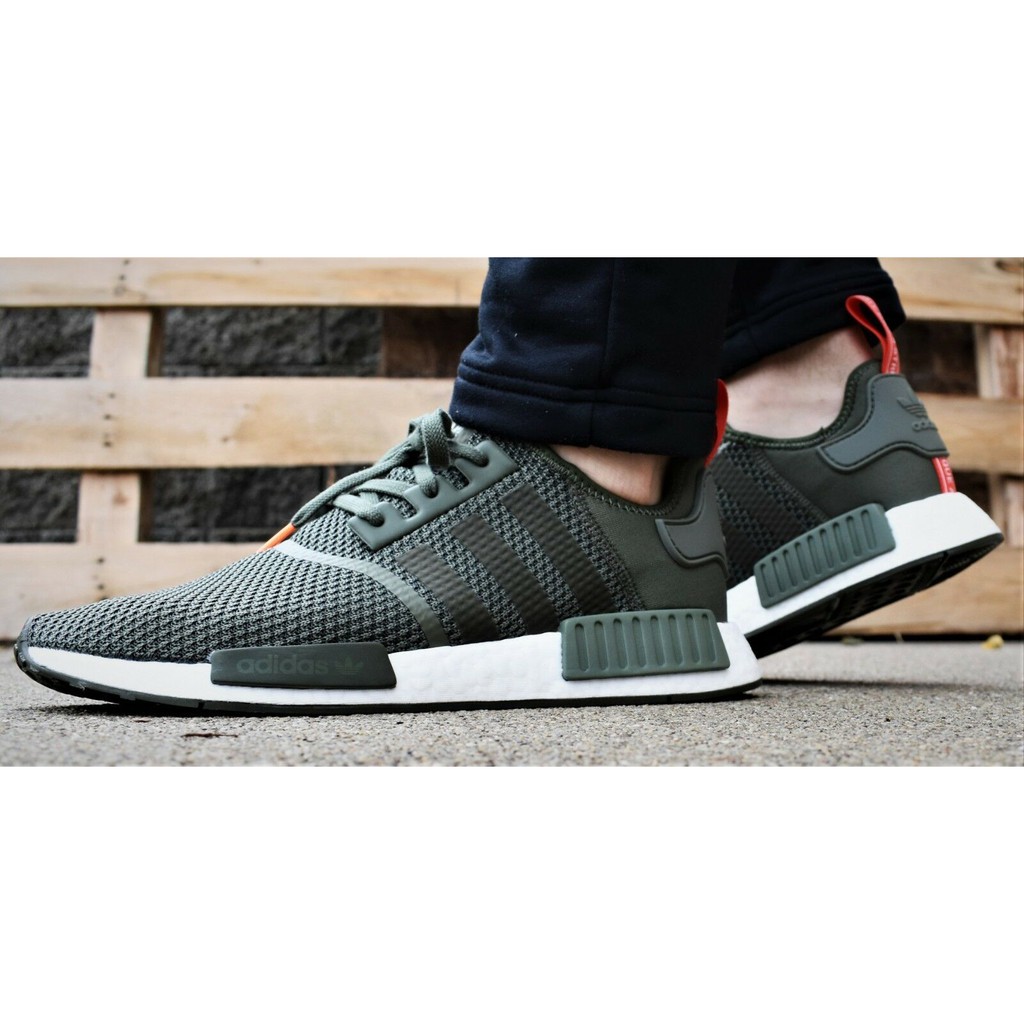 Giày Nữ Adidas NMD Boost Xanh Rêu