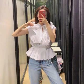 Áo Sơ Mi Nữ Thắt Nơ Eo Thời Trang Thanh Lịch