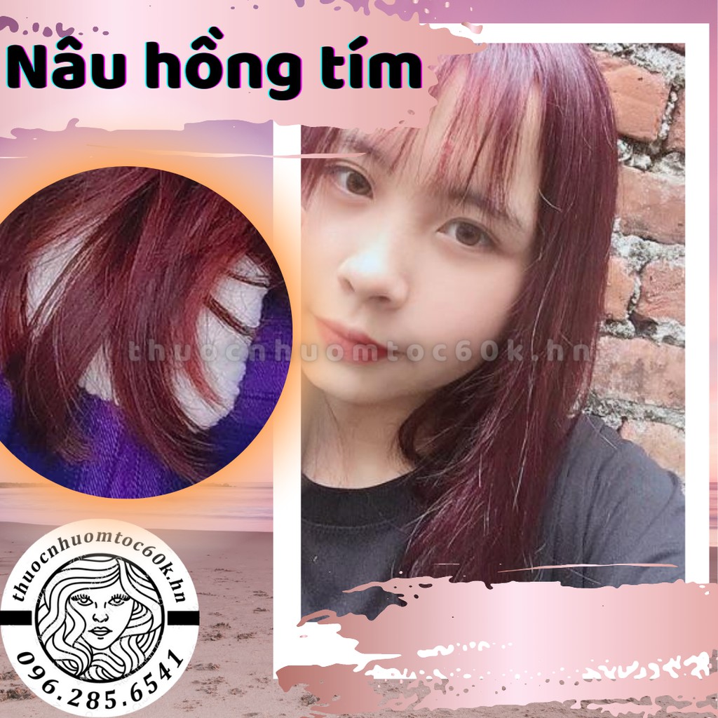 (Ko Tẩy)Thuốc nhuộm nâu hồng tím trợ dưỡng găng tay thuocnhuomtoc60k.hanoi | BigBuy360 - bigbuy360.vn
