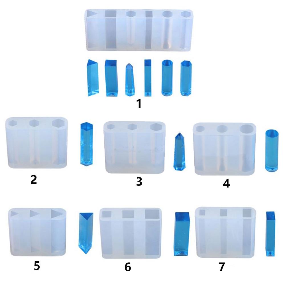 Khuôn Silicone Làm Mặt Dây Chuyền Hình Trụ|Khuôn Silicone Tạo Hình Trang Trí Bánh