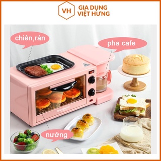 Lò Nướng Mini 3 in 1 Đa Năng màu hồng và màu đen