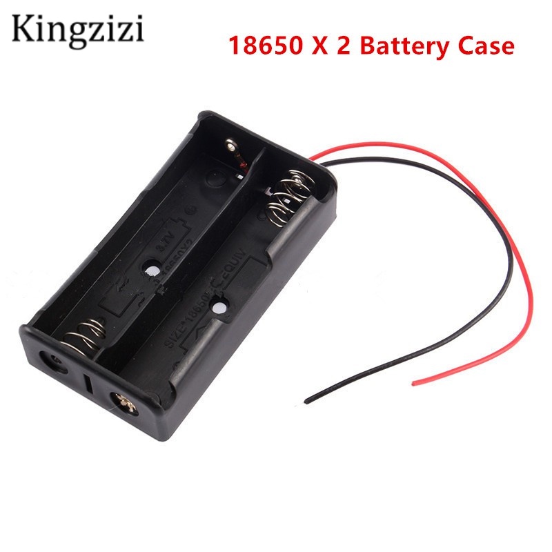 Hộp Nhựa Đựng Pin Thiết Kế 2 Ngăn 18650