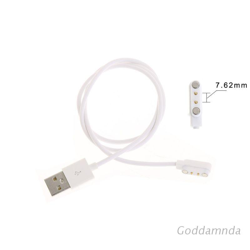 Dây Cáp Sạc Usb 2 Pin 7.62mm Cho Đồng Hồ Thông Minh