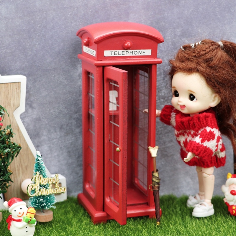 Đồ trang trí Điện Thoại Anh Quốc Mini Dùng Trang Trí Tiểu Cảnh