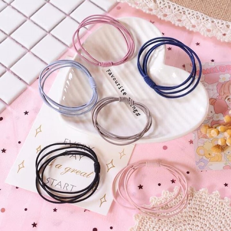 1 chiếc nơ buộc tóc nhiều màu xinh xắn
