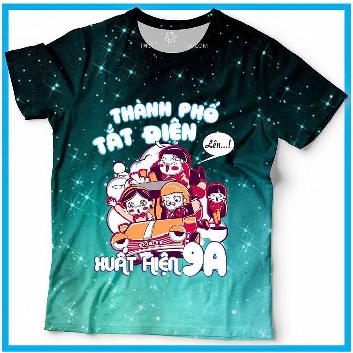 Áo lớp Galaxy , Áo lớp in nền loang áo đồng phục nhóm , giá sỉ  chất đẹp, nhận in nền theo yêu cầu