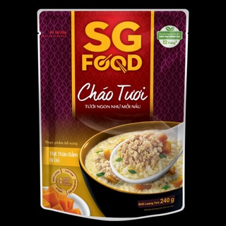 Cháo tươi thịt thăn bằm bí đỏ SGFood 240gr
