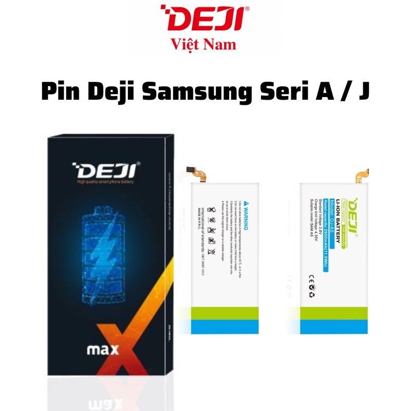 Pin Deji Samsung Seri A3/A5/A7/J3/J5/J7/A10/A20/A30/A40/A70/A90 Chính Hãng
