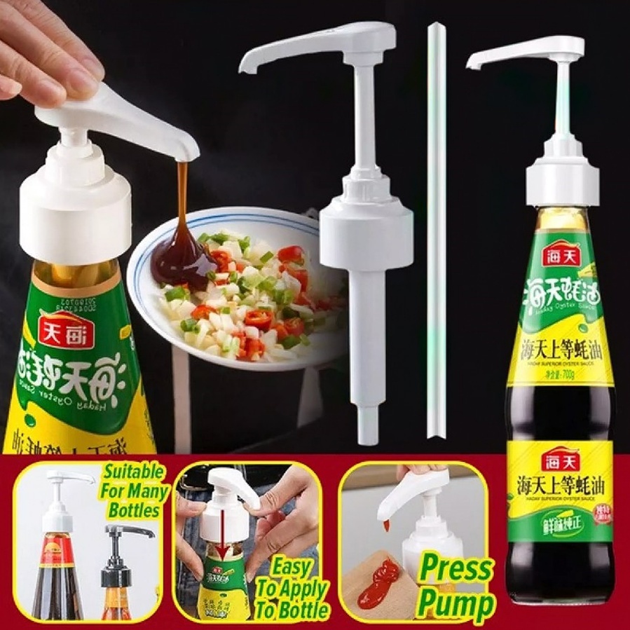 Vòi Bơm Gắn Chai Nước Sốt Tiện Dụng Cho Nhà Bếp