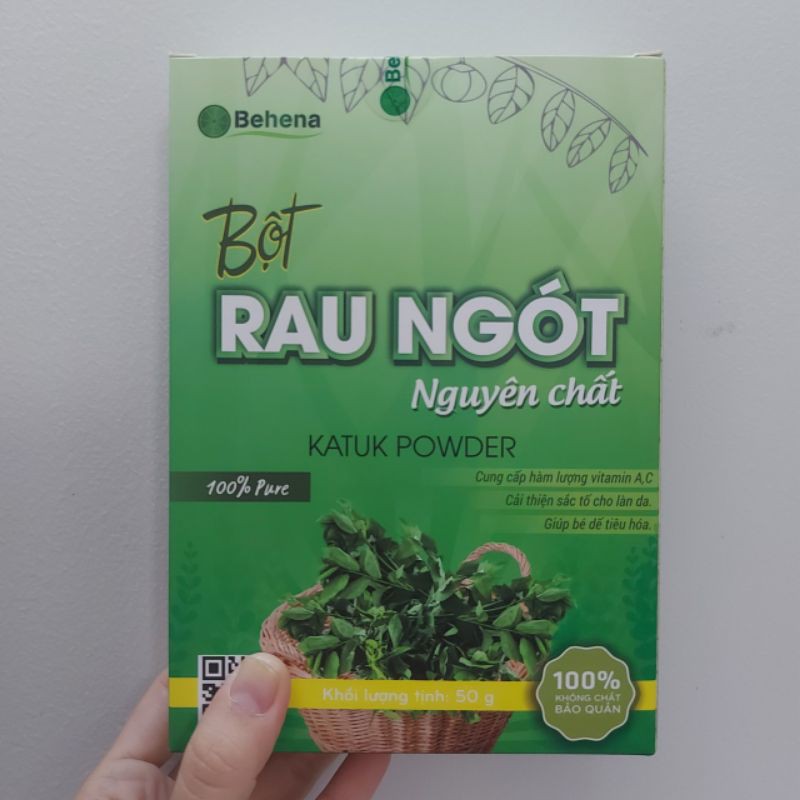 Bột rau ngót nguyên chất Behena (Hộp 50g)